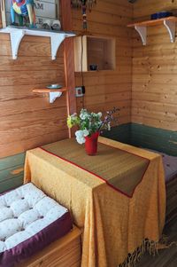 Interior view of the trailer